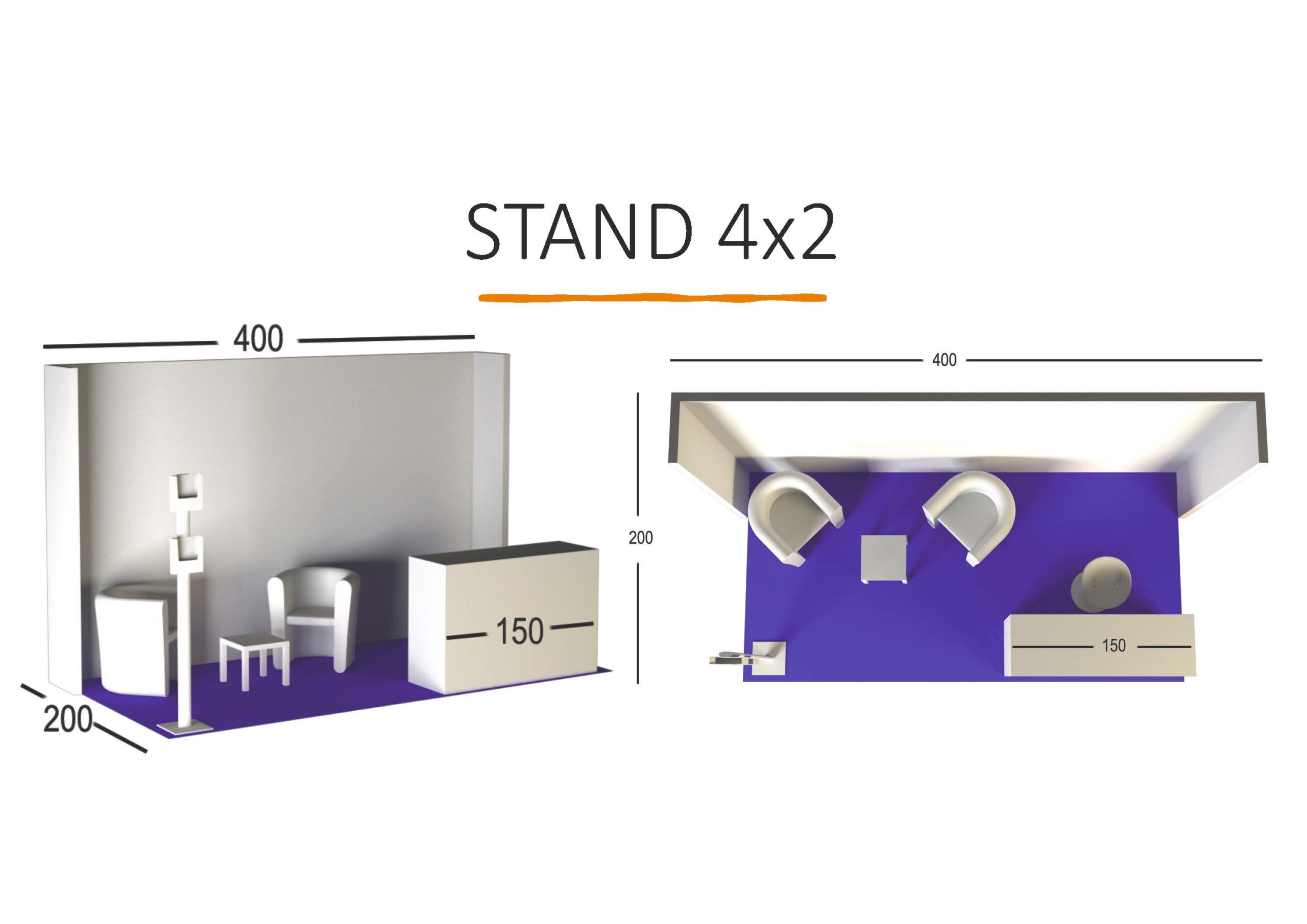 Layout 4x2m